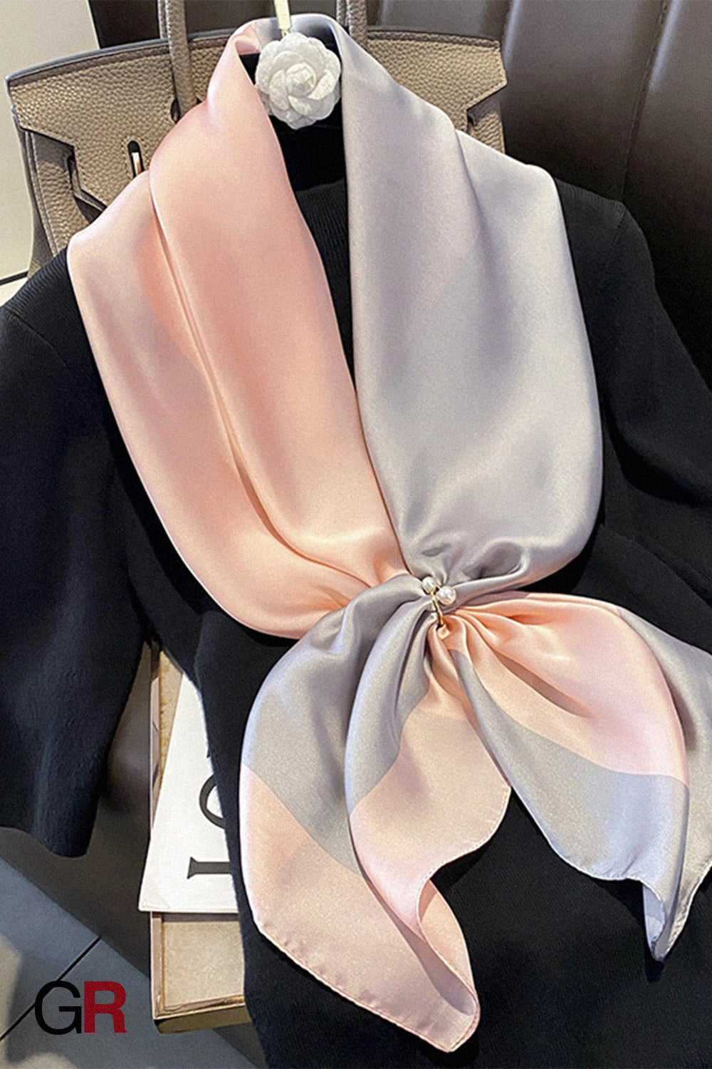 Écharpe Élise Rosée