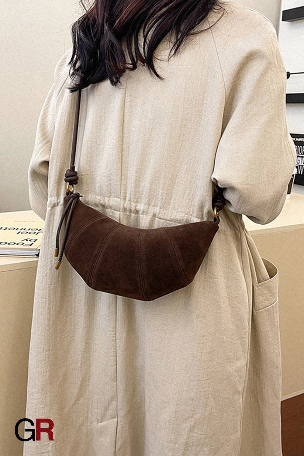 Women's Minimalist Canvas Crossbody Tote Bag